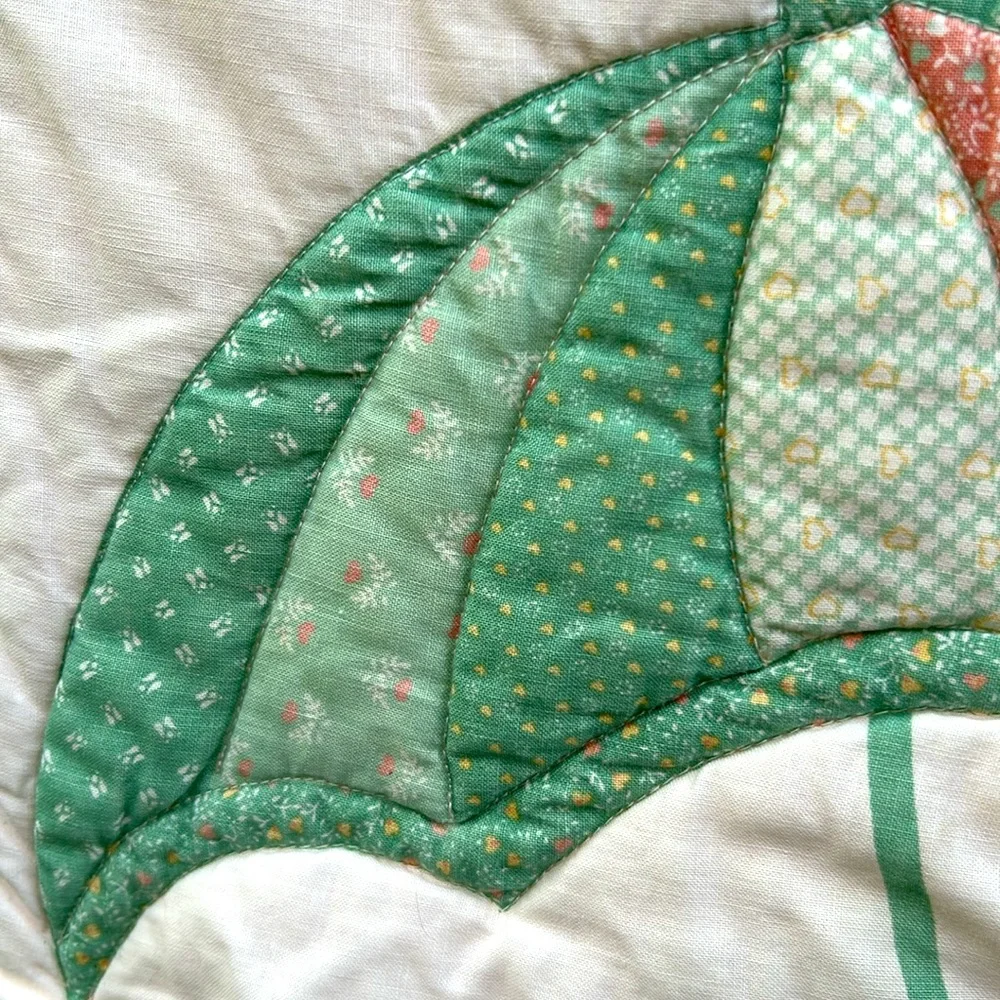 OOAK Handcrafted Quilt Baby Infant Toddler Sunbonnet Sue & Sam Holly Hobby